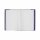 Notizbuch S STARS purpur/kupfergold, nachfullbar, Leder
