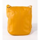 TASCHE Fächer safran, Rindsleder H29x27/Boden 9,5cm
