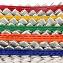 Saftpack UPCYCLING Etui STRIPE, Silber/Bunt SONDERPREIS