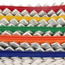 Saftpack UPCYCLING Etui STRIPE, Silber/Bunt SONDERPREIS