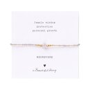 Iris Card Mondstein Goldfarbig Armband