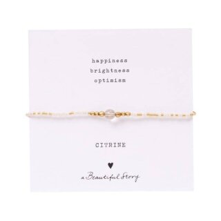 Iris Card Citrin Goldfarbig Armband
