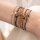Iris Card Blaue Spitzenachat Silberfarbig Armband