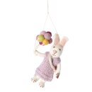 Hase Girl mit Luftballon/Kleid, 15 cm