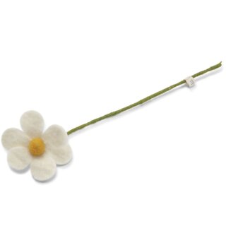 Blume einfach, weiß, 30 cm