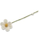 Blume einfach, weiß, 30 cm