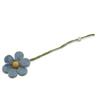 Blume einfach, meerblau, 30 cm