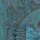 Schal PAISLEY blau-turkis-schwarz, 165x35cm, Seide