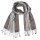 Schal PAISLEY silber-petrol-kupfer, 165x35cm, Seide