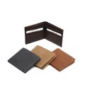 Rindslederbörse "Slim-Fit" beige/braun