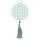 Blume des Lebens mit Tassel Dekoration, mint, MDF Ornament