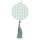 Blume des Lebens mit Tassel Dekoration, mint, MDF Ornament