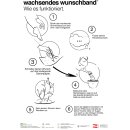 Wachsendes Wunschband Larvikit schwarz