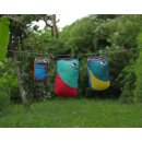 Packing Cube M -  Dark Grey/ Aqua