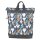 Rucksack Schultertasche 3in1 TROPICAL, Baumwoll-Canvas