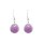 Ohrringe rund violett, Capiz