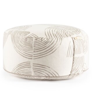Meditationskissen Lotus (H: 15cm) - Wood Grain Light Taupe