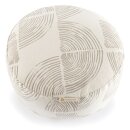 Meditationskissen Lotus (H: 15cm) - Wood Grain Light Taupe