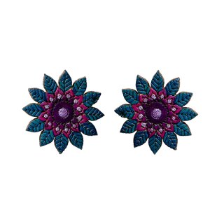 Ohrstecker BLUTENPRACHT, Flaschenkurbis