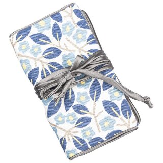 Schmuckrolle FLORAL, hellblau, Baumwolle
