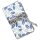 Schmuckrolle FLORAL, hellblau, Baumwolle