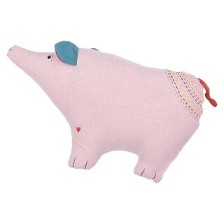 Kissen Schwein LULU, Baumwolle