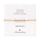 Essential Armband Labratorit goldfarbig
