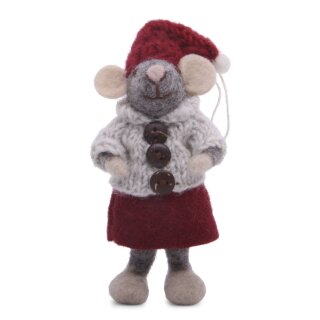 Maus Girl grau, Jacke/Rock, 15 cm