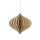 Papierdeko Origami 9cm ONION natur, Goldrand