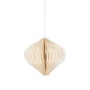 Papierdeko Origami 6,5cm ONION weis, Goldrand