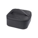 Reiseorganizer fur Schmuck M 15x15x7,5cm schwarz, Rindsleder