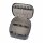 Reiseorganizer fur Schmuck M 15x15x7,5cm schwarz, Rindsleder