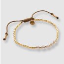 Essential Armband Mondstein goldfarbig