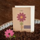 Grußkarte  "Danke Blume"