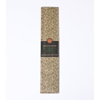 RÄUCHERSTÄBCHEN Zitonengras, natürlicher Duftstoff
