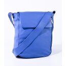 TASCHE Fächer kobalt, Rindsleder, H29x27cm