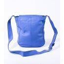 TASCHE Fächer kobalt, Rindsleder, H29x27cm