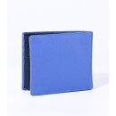 MÄNNERBÖRSE kobalt, innen, tiefblau Rindsleder 12xH10cm