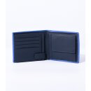 MÄNNERBÖRSE kobalt, innen, tiefblau Rindsleder 12xH10cm