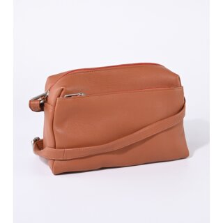 TASCHE terrakotta, Rindsleder H18 x B25 x T12cm
