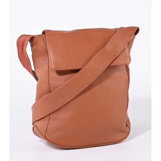 TASCHE Fächer terrakotta, Rindsleder H30 x B27 x T10cm