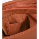 TASCHE Fächer terrakotta, Rindsleder H30 x B27 x T10cm