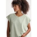Celine Striped Tee Green Off White
