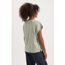 Celine Striped Tee Green Off White