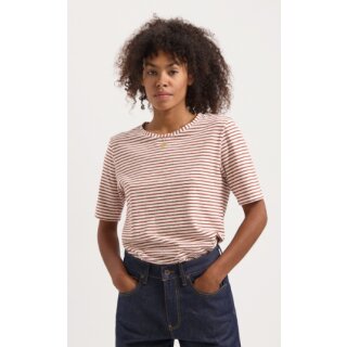 Olivia Striped Tee Terra Off White