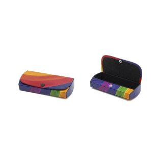 Shantileder-Brillenetui "Regenbogen"