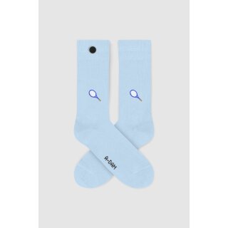 Socken Racket light blue