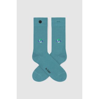 Socken Globe blue