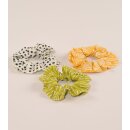 Einzelteil / 3 SCRUNCHIES floral, 100% Baumwolle