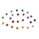 Girlande Filzkugeln bunt, 190 cm